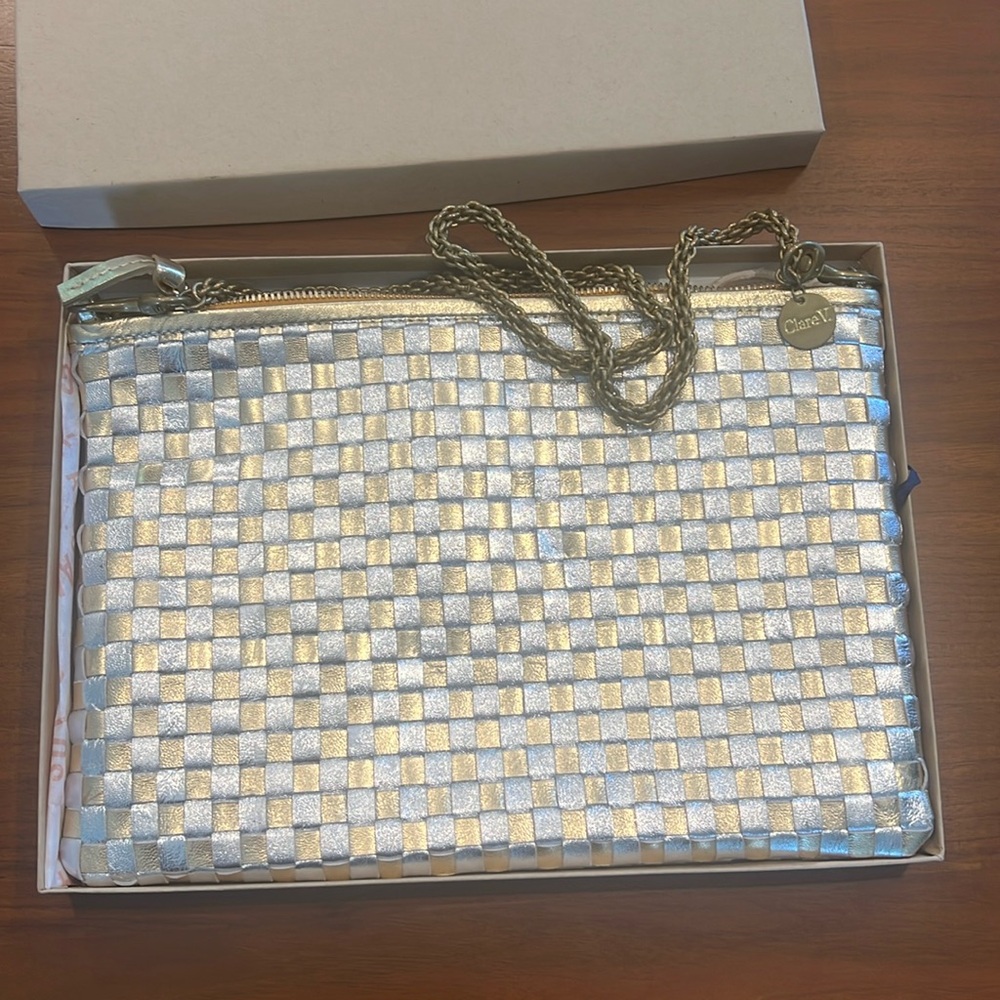 Clare V.  Flat Clutch with strap!